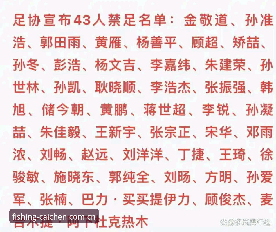 中国足协第三批禁足名单详解：17人终身禁足，48人受罚